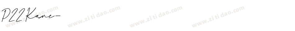 P22 Kane字体转换